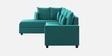 Ginny Fabric Rhs 6 Seater Sectional Sofa In Sea Green Colour