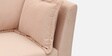 Giovanni Velvet 3 Seater Sofa Cum Bed In Peachy Pink Colour