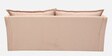 Giovanni Velvet 3 Seater Sofa Cum Bed In Peachy Pink Colour