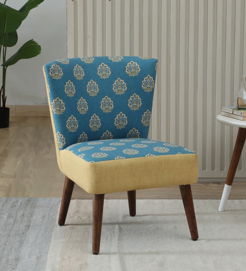 Viraasat Sofa Chair In Blue Colour