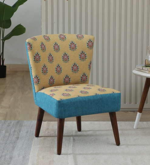 Viraasat Sofa Chair In Yellow Colour