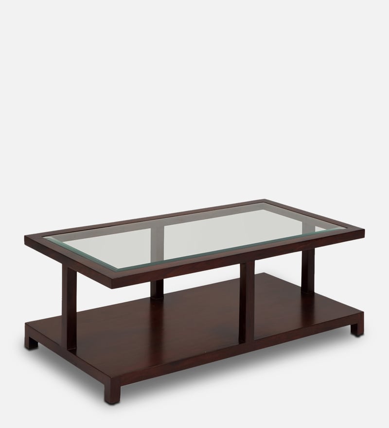 Buy Gibson Large Coffee Table in Walnut Finish by Evok Online