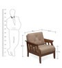 Gia 1 Seater Sofa in Wenge Finish