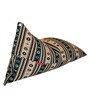 Giallo XXXL Organic Woven Cotton Abstract Patterned Lounger Sac with Beans in Multi Colour