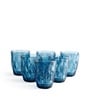 Gianna Dark Blue Drinking Glass Set Of 6