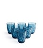 Gianna Dark Blue Drinking Glass Set Of 6