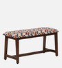 Perch Fabric Bench In Multi Colour