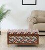 Nihara Fabric Bench In Multi Colour With Storage