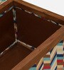 Nihara Fabric Bench In Multi Colour With Storage