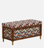 Nihara Fabric Bench In Multi Colour With Storage