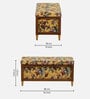 Nihara Fabric Bench In Yellow  Colour With Storage