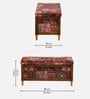 Nihara Fabric Bench In Multi Colour With Storage