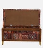 Nihara Fabric Bench In Multi Colour With Storage