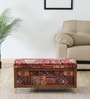 Nihara Fabric Bench In Multi Colour With Storage