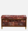 Nihara Fabric Bench In Multi Colour With Storage