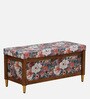 Nihara Fabric Bench In Multi Colour With Storage