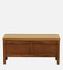 Miko Fabric Bench In Yellow Colour With Drawer Storage
