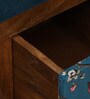 Miko Fabric Bench In Yellow Colour With Drawer Storage