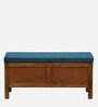 Miko Fabric Bench In Yellow Colour With Drawer Storage
