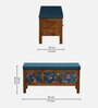 Miko Fabric Bench In Yellow Colour With Drawer Storage