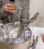 GIBOX Alligator Ice Scoop for Bar Gifts Aluminium Accessory for Home with Silver Finish Barware D cor