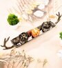 GIBOX Antler Salver Dish Decorative Serving Platter Tray Dining Table Fancy Food Golden Crocodile
