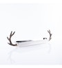 GIBOX Antler Salver Dish Decorative Serving Platter Tray Dining Table Fancy Food Golden Crocodile