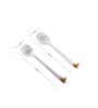 GIBOX Beehive Server Ice Scooper Reusable Bar Accessory for Home & Bar Party Serving Spoon 2 pieces