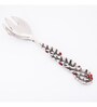 Gibox Berry Leaf Salad Server 2 pieces with Stand Dish For Kitchen Office Dinner Table Top D cor Accent
