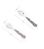Gibox Berry Leaf Salad Server 2 pieces with Stand Dish For Kitchen Office Dinner Table Top D cor Accent