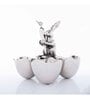 Gibox Bunny Four Section Server Bowl Decorative Metal Serving Platter Home Gathering Kitchen Party D cor