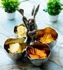 Gibox Bunny Four Section Server Bowl Decorative Metal Serving Platter Home Gathering Kitchen Party D cor