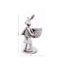GIBOX Bunny Showpiece Bowl Decorative D cor Fancy Ring Holder Silver Finish Aluminum Trinket Dish Ring
