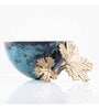 Gibox Cerulean Serving Nut Bowl Decorative Metal Serving Platter Home Gathering Kitchen Party D cor