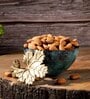 Gibox Cerulean Serving Nut Bowl Decorative Metal Serving Platter Home Gathering Kitchen Party D cor