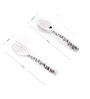 GIBOX Climber Salad Server Spoon & Fork Ice Scooper Reusable Bar Accessory for Home Party Serving Spoon 2 pieces