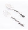 GIBOX Climber Salad Server Spoon & Fork Ice Scooper Reusable Bar Accessory for Home Party Serving Spoon 2 pieces