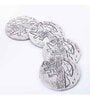 GIBOX Coastline Coaster Aluminium for Kitchen Table & Home Decor Dinning Restaurants (Set of 4)