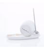 GIBOX Feline Cup & Saucer Set (200 ml) White Ceramic 1 Saucer, 1 Cup and 1 Spoon Set Home and Kitchen Decor Items