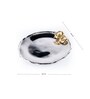 GIBOX Floret Platter Decorative Serving Platter Tray Dining Table Fancy Food Golden Crocodile