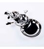 GIBOX Flurry The Snowman 3-Section Dish Decorative Serving Platter Tray Dining Table Fancy Food Golden Crocodile