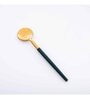Gibox Gold & Green Serving Cutlery Set pieces with Stand Dish For Kitchen Office Dinner Table Top D cor Accent