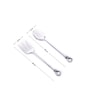 GIBOX Hawser Steel Salad Server Ice Scooper Reusable Bar Accessory for Home & Bar Party Serving Spoon 2 pieces