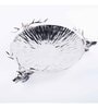 GIBOX Muntjac Salver Platter Decorative Serving Platter Tray Dining Table Fancy Food Golden Crocodile