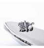 Gibox Oblong Tray Platter Server with Stand Dish For Kitchen Office Dinner Table Top D cor Accent