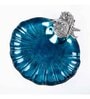 GIBOX Sapphire Shell Platter Decorative Serving Platter Tray Dining Table Fancy Food Golden Crocodile