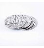 GIBOX Sea Boat Decorative Coasters Set Aluminium Round Tabletop for Tea Coffee Cups Mugs (Set of 4)