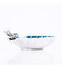 GIBOX Seashell Multi-Utility Bowl Decorative Serving Platter Tray Dining Table Fancy Food Golden Crocodile