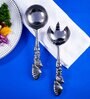 GIBOX Seashell Salad Server Ice Scooper Reusable Bar Accessory for Home & Bar Party Serving Spoon 2 pieces