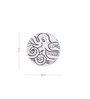 GIBOX Silver Octa Coasters for Dining Set Kitchen Table Home D cor Restaurants Designer (Set of 4)